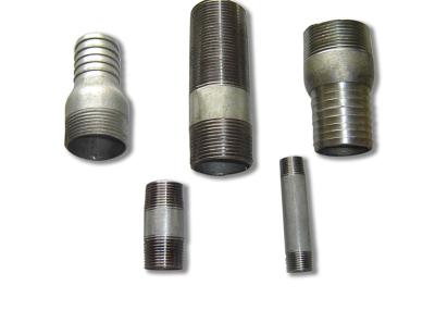 China Carbon Steel Galvanized MS Carbon Steel Pipe Nipple Along With Male Thread Pipe Nipple for sale