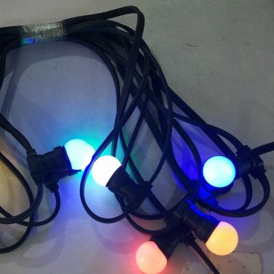 China Waterproof Led E27 G45 Flat Globes Decoration Belt Festoon Light For Wedding Party Carnival Holiday Fairy Lights for sale