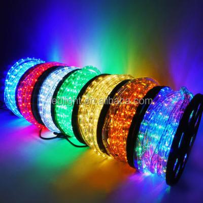 China Hotel Decoration 12v LED Strip Light Outdoor Flexible Led Cable Rope Light Neon Lighting for sale