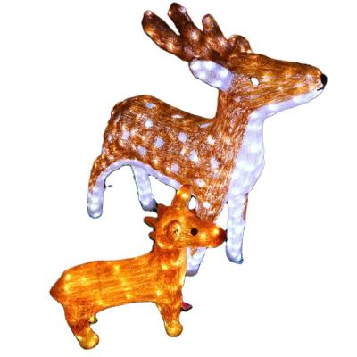 China Commercial Use Christmas Led Santa Reindeer Light Made In China Led Pattern 3d Light Animal Shape For Different Color for sale