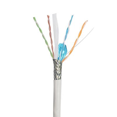 China FTTH FTTB FTTX Network VCOM Manufacturer Cat 6 SFTP Network Cable 305M 1000ft Gray 1000Mbps Cat6 Ethernet Cable Price for sale