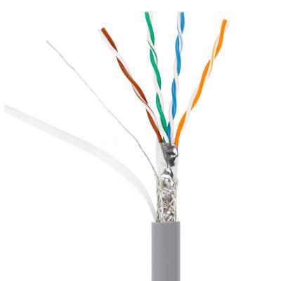 China FTTH FTTB FTTX Network VCOM SFTP Cat5e Braided Ethernet LAN Cable Twisted Protected Network Cable Access Box 1000ft 305M for sale