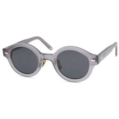 China Newest OEM China Round Glass Factory Transparent Yvan Acetate Round Sunglasses for sale