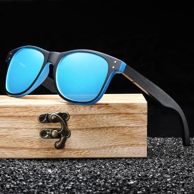 China Fashion Yvan Wholesale Bamboo Leg Wooden Sunglasses Sunglass Polished Sun Glass Recycled Plastic Wood Sunglasses for sale