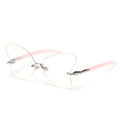 China For Reading Glass Yvan Butterfly Shape Monocle Frames Anti Optical Blue Woman Tr90 Light Glasses for sale