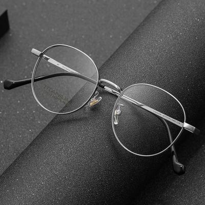 China For Reading Glass Yvan Custom Logo Design Round Classic Titanium Monocle Frames Optical Frame Eyeglasses Men for sale