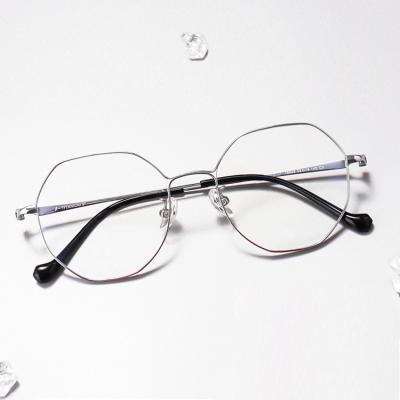 China For Yvan Unique Bridge Ready Running Metal Reading Glass Monocle Frames Flexible Rimless Titanium Spectacle Frames for sale