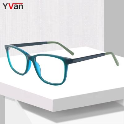 China prescription& Yvan Recyclable Acetate Eyeglasses Blue Lightweight Anti Glass Frame Biodegradable Eyeglasses For Girls Optical Frame Eyewear for sale