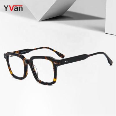 China prescription& Yvan Blue Light Glasses Anti Ray Computer Glass Spectical Acetate OEM Men Optical Glasses Glasses Blue Sight for sale