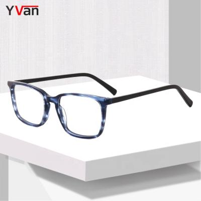 China prescription& Anti Blue Light Glasses Yvan Bio High Quality Retro Style Men Acetate Eyewear Glasses Frame Optical Glasses for sale