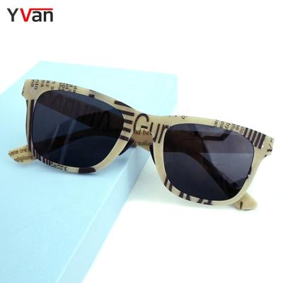 China Fashion Sunglasses Yvan Shenzhen Custom Environmentally Biodegradable Paper Sunglasses Sun Lenses for sale