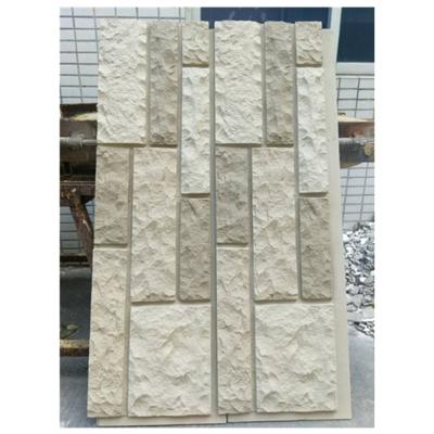 China Exterior& Exterior Interior Wall Decor Polyurethane Faux Stone Panel for sale