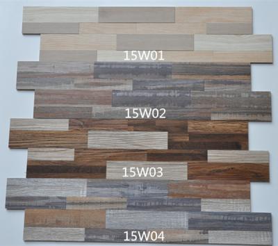 China Hot Selling 3d Flooring Wooden Parquet Stick PVC Wood Decorative Self Adhesive Wall Panel Peel and Stick Mosaic for sale