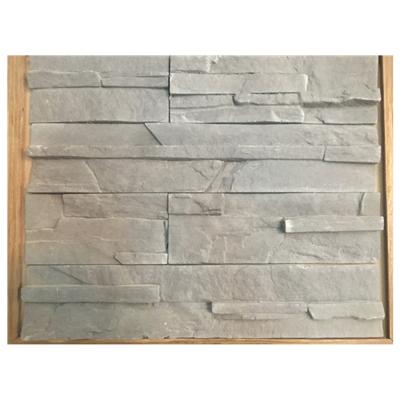 China Interior& Exterior Wall Factory Price Artificial Gray Stacked Cultured Stone for sale