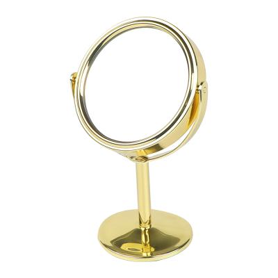 China Non-specific Modern Small Size Stand Gold Makeup Mirrors Flip Mirror Wholesale for sale