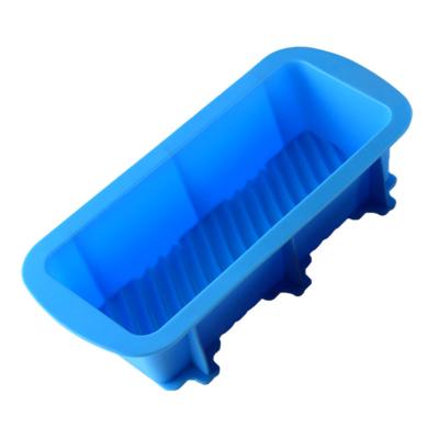 China Viable Wholesale Colorful Toast Silicone Mold With Lid 560g Black Non-stick Tray Cake Baking Mold for sale