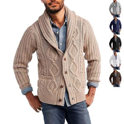 China OEM Breathable Solid Color Wholesale Customized Long Sleeve Knit Sweater Cardigan Mens Sweaters for sale