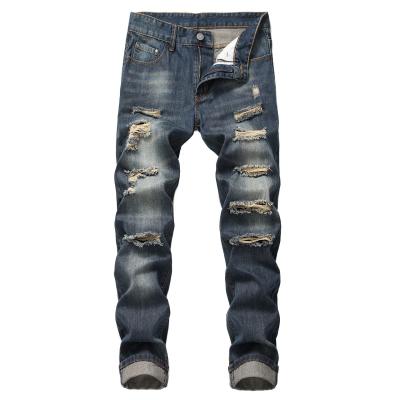 China Fashion Waterproof Wholesale Custom Casual Skinny Denim Ripped Mens Jeans for sale