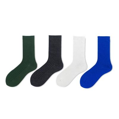 China Wholesale Custom Solid Color Breathable Striped Plain Sports Men's Socks for sale