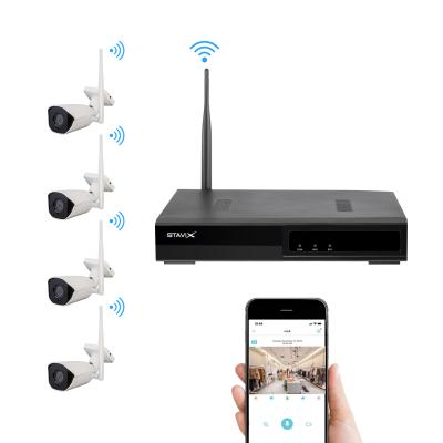 China NIGHT VISION home security camera system cctv wifi surveillance NVR kit 1080p wireless tuya set 4ch Nvr kit for sale