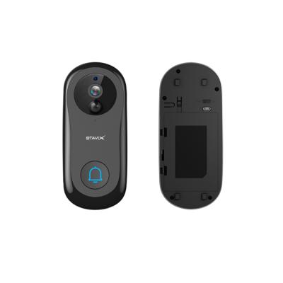 China 1080p HD Wifi Video Doorbell Camera Smart Intercom Doorbell Radio With Camera Phone Tuya Door Bell 140*61*33.8mm for sale