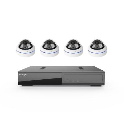 China NIGHT VISION 4 Channel NVR Kit 4 Cameras Dome Camera System 4CH IP Dome Full Set PoE CCTV Systems for sale