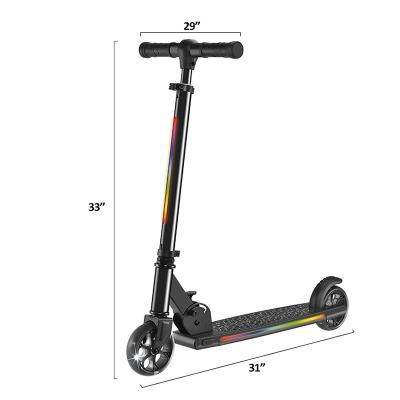 China Kick Scooters Factory Custom Rear Lightweight Foldable 2 Wheel Foot Scooters Scooter For Kids With Led Light for sale