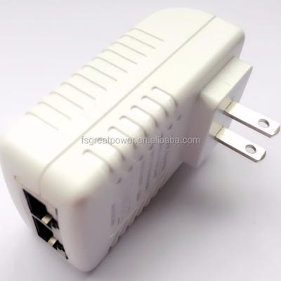 China Ethernet rj45 adapter 12V 24V 48V 56V passive wifi adapter 24Vdc 12W gigabit injector 24Vdc 12W POE switch wireless power supply for sale