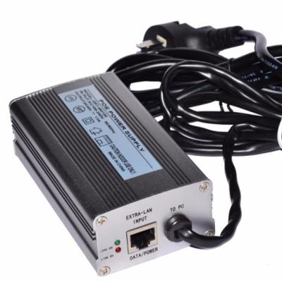 China Aluminum Case 48V 56V Case High Power POE Injector 50Vdc 1.2A Gigabit Passive Single Port RJ45 Adapter Aluminum Ethernet Switch Power Supply for sale