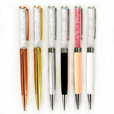 China Promotional Pen Factory sells high quality diamond ball metal metal promotion crystal pen wholesale pen with custom logo for sale