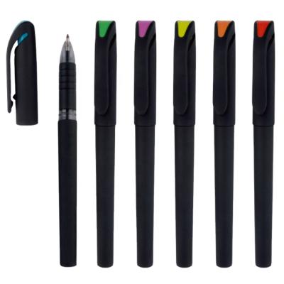 China Promotional Promotion Gel Pen Advertisement Neutral Gel Ink Ball Pen With Custom Logo Soft Pen for sale