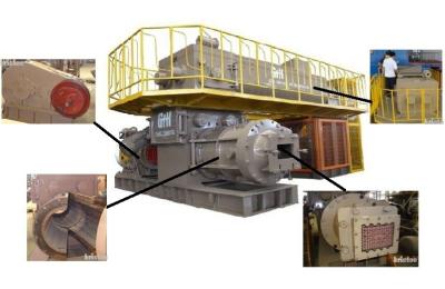 China VP50 Capacity 20-40m³/m Semi-stiff Extrusion Shaping Equipment Clay Brick Making Machinery 14t Extruder for sale