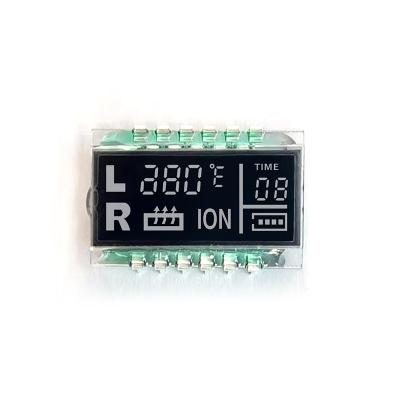 China VA Segment Lcd Display Factory Customized Thermostat Lcd Display Small Lcd Temperature Display for Curler Iron Sale Shenzhen VA for sale