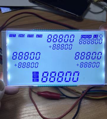 China FSTN chinese Factory Price Customised  Handheld segment lcd display for fuel dispenser lcd glass transparent screen display for sale