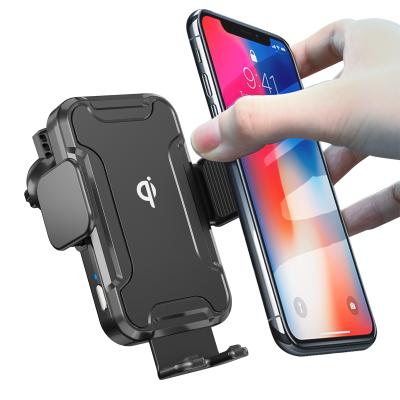 China New Mobile Phone Products Qi 15W Self-induction Car Charger Fast Tending Wireless Holder For iPhone 12 13 Por Max for sale