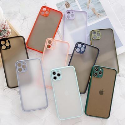 China Cheap PP Phone Case For iPhone 12 Bags Skin Feel Silicone Matte Clear Frosted Shockproof Cover For iPhone 12 Pro Max Case for sale