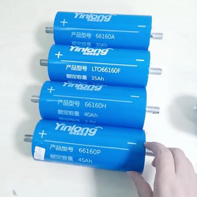 China Long cyclelife/High Rate Capability/Safety Yinlong LTO 40Ah 66160 2.3V High Rate Discharging Battery 2.3V Lithium Titanium Oxide Battery Cell 30Ah 35Ah 40Ah 45Ah lto for sale