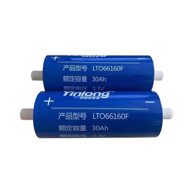 China Long cyclelife/High Rate Capability/Safety 35ah 40ah Lithium Titanate Battery Lto 66160h Cell 2.3v 2.4v Cylindrical Rechargeable Batteries For Energy Storage for sale