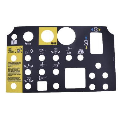 China Platform Control Panel Decal 72081 72081GT For Genie Z-34 / 22 Z-34 / 22N Z-30 / 20N for sale