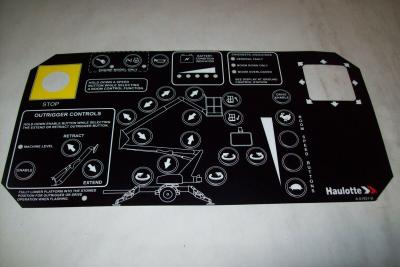 Cina OEM Haulotte Decal Biljax Control Box Overlay A-01931-D in vendita