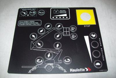 China Haulotte Decal Control Box A-00713-D BOOM Lift angepasste Anforderungen zu verkaufen