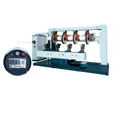 China Automatic CNC Metal Bench Grinding and Polishing Buffing Polishing Machine for Polishing Sanitary Ware Door Handle for sale