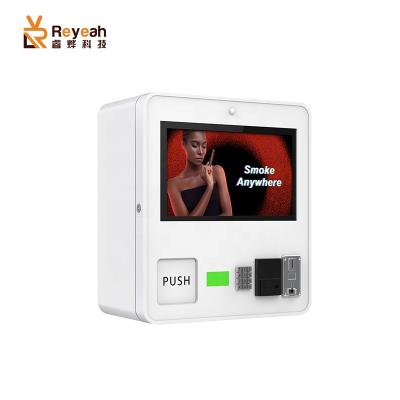 China Wall-mounted or desktop subway station with 18.5 inch touch screen to play video and choose product vape vending machine for sale