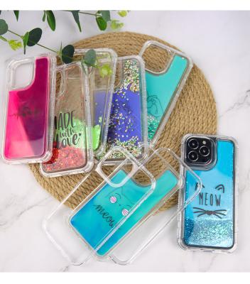 China Shockproof Suitable iPhone 14 Bling Bling Quicksand Phone Case To Beautiful For Girls for sale