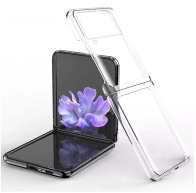 China Clear Shockproof Trending Products Transparent PC TPU Phone Shockproof Case For Samsung Galaxy Z Flip 1 2 3 4 5G Cases for sale