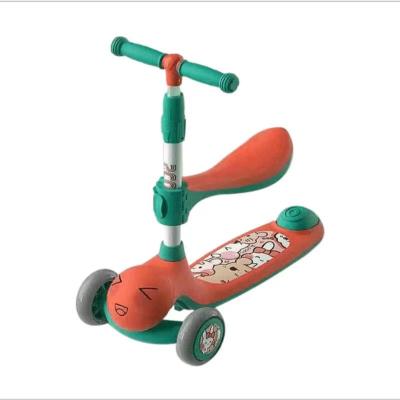 China Factory Price Kid Kids Foleding Scooter With 3 Wheels / Children Foot Toys Adjustable Scooter for sale