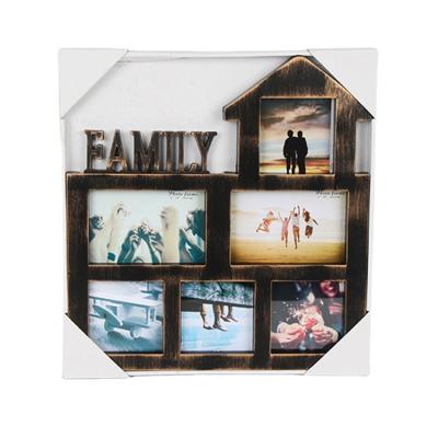 China Environmental Friendly Jinnhome Photo Frame+6 Pcs Picture Plastic Photo Frame Set+ Home&Love Plastic Frame On The Wall for sale