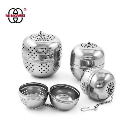 China MINGWEI Stainless Steel Spice Ball Viable Extra Large For Cooking Spice Ball Spice Infuser Tea Ball Seasoning Filter for sale