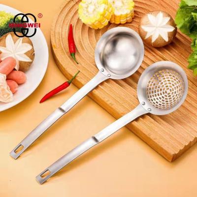 China MINGWEI Durable Heavy Duty Stainless Steel Pocket Set Slotted Pocket Kitchen Utensil Set Easy Clean for sale