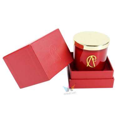 China 2021 Recyclable New Design Customized Logo Retail Packaging Color Box Printing Cardstock Paper Candle Holder for sale